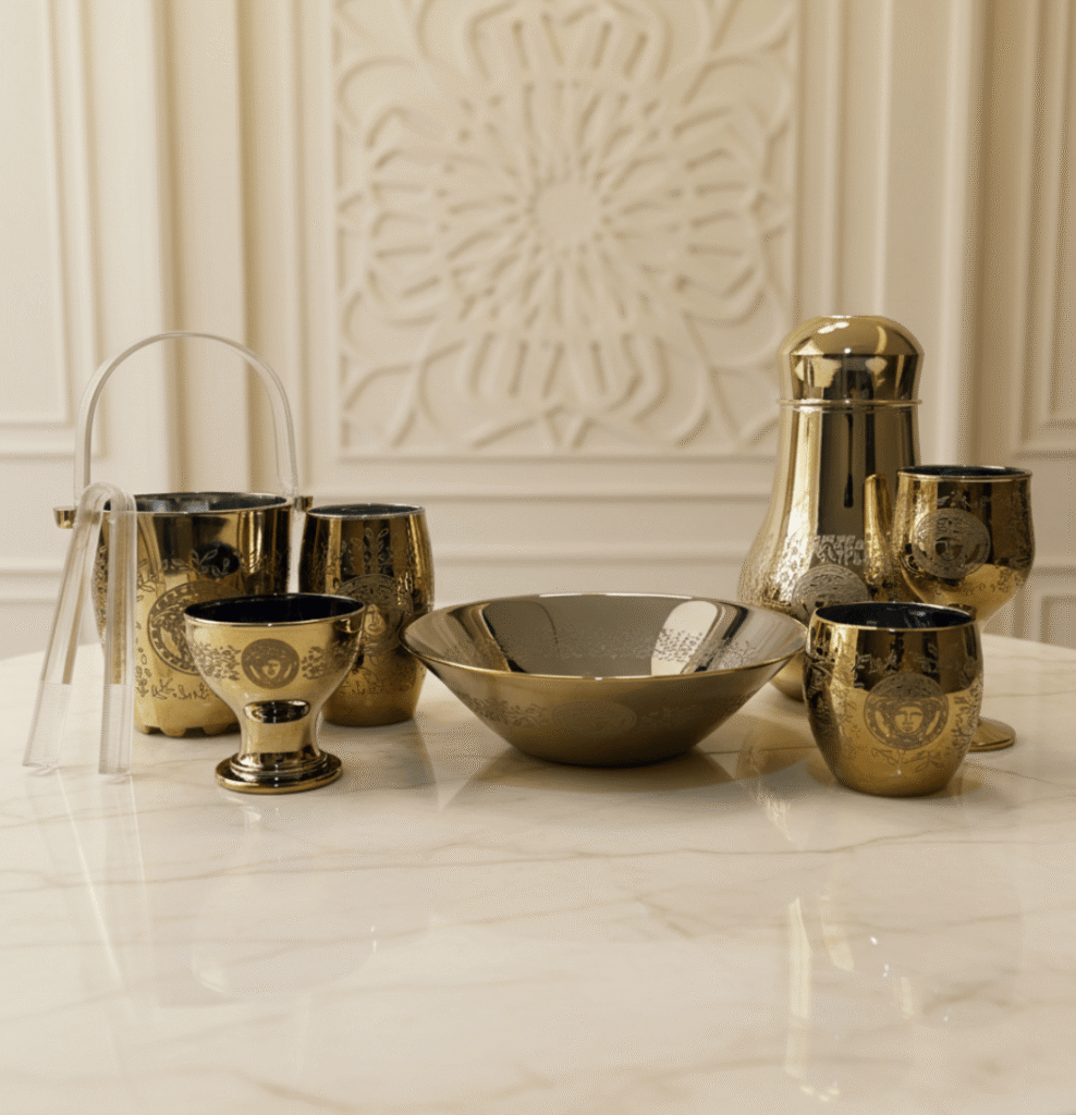 Premium Golden Cool Set 28Pc (Glass)